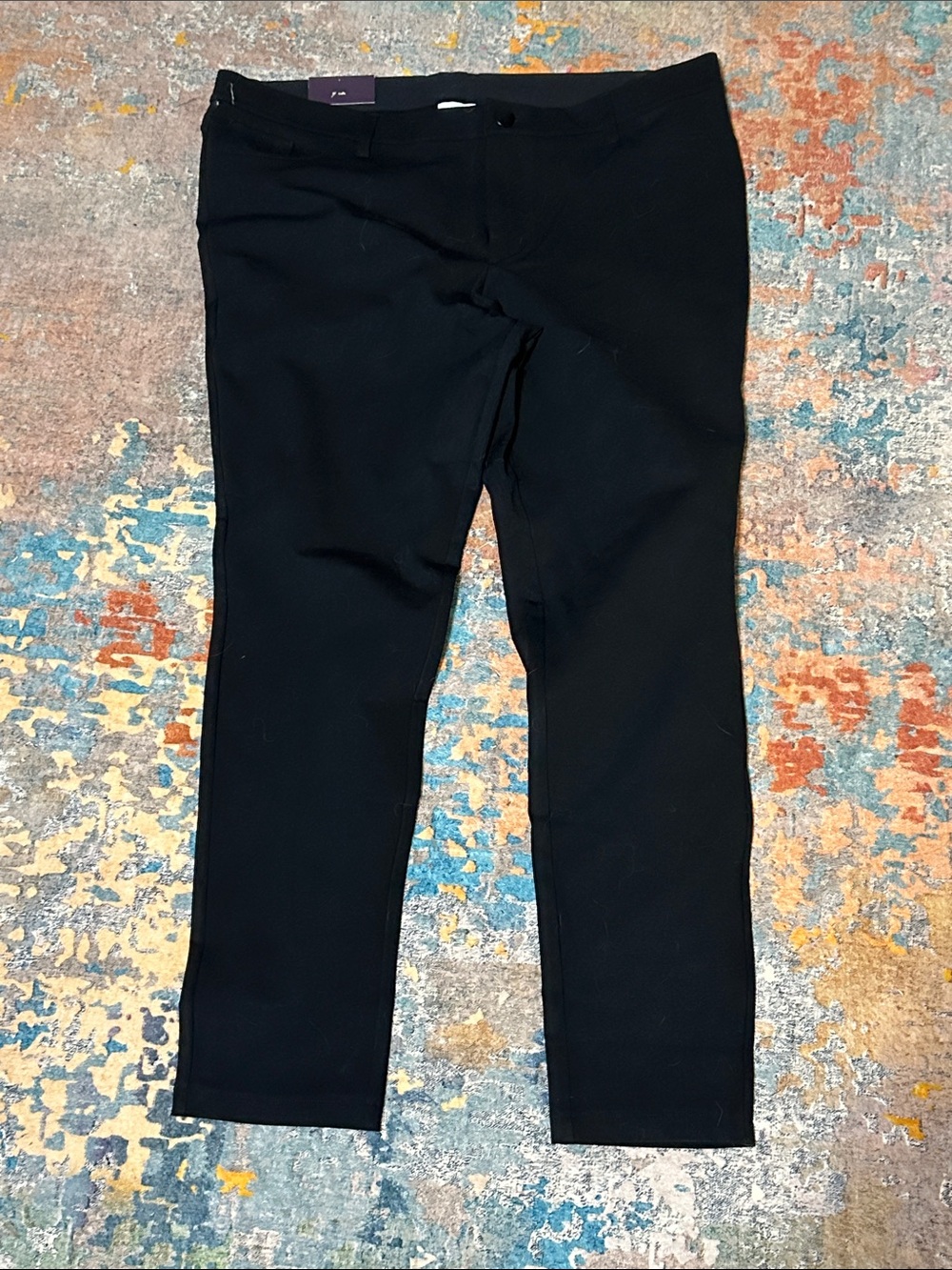 Ava & Viv Black High-Rise Slim Stretch Pants